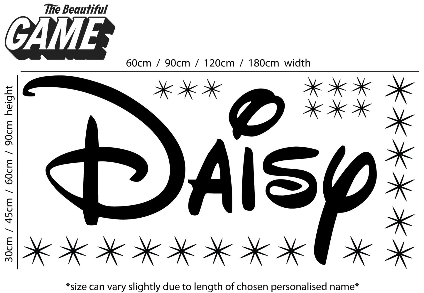 Fairytale Personalised Name Wall Sticker