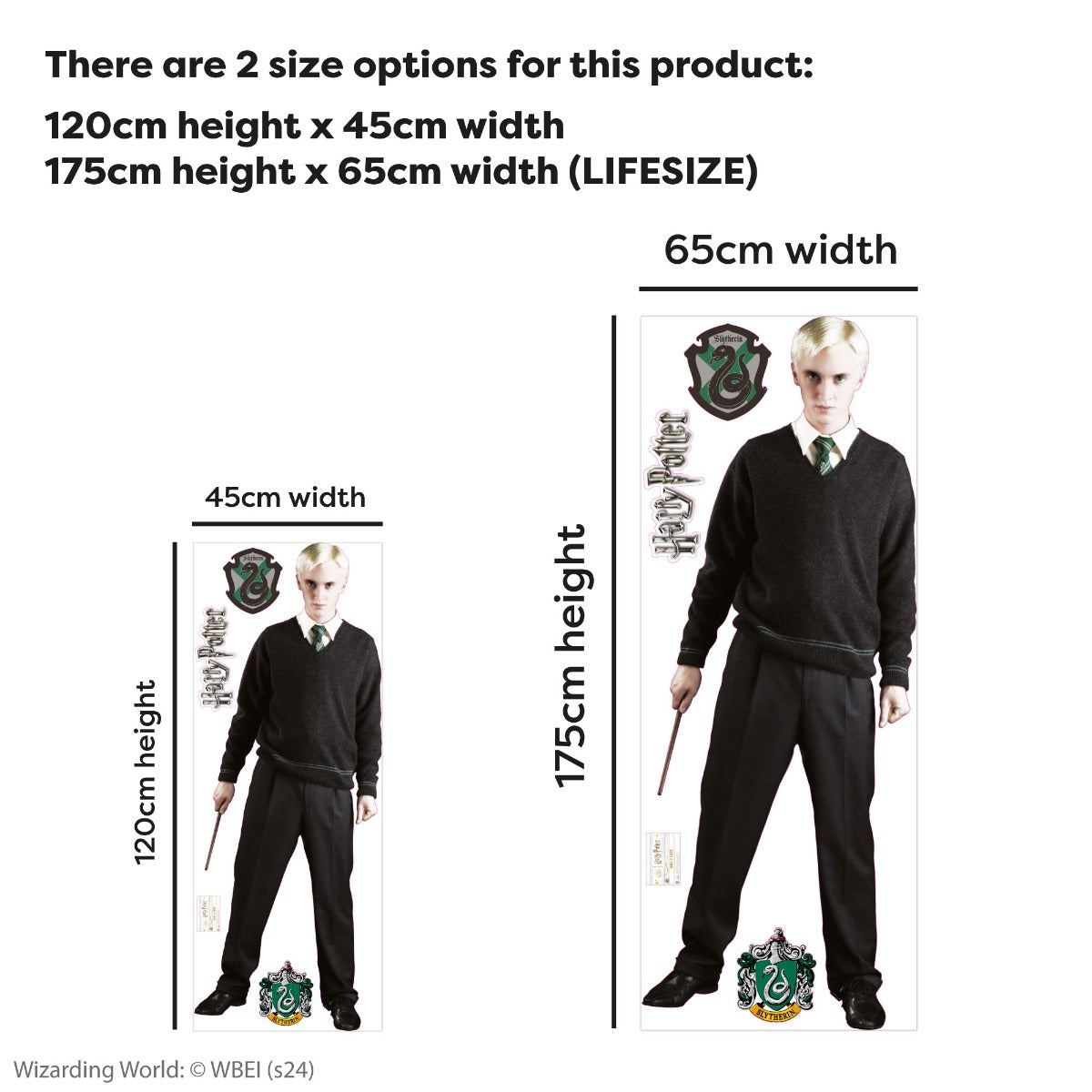 HARRY POTTER Wall Sticker - Draco Malfoy Cut Out Wall Decal Wizarding World Art