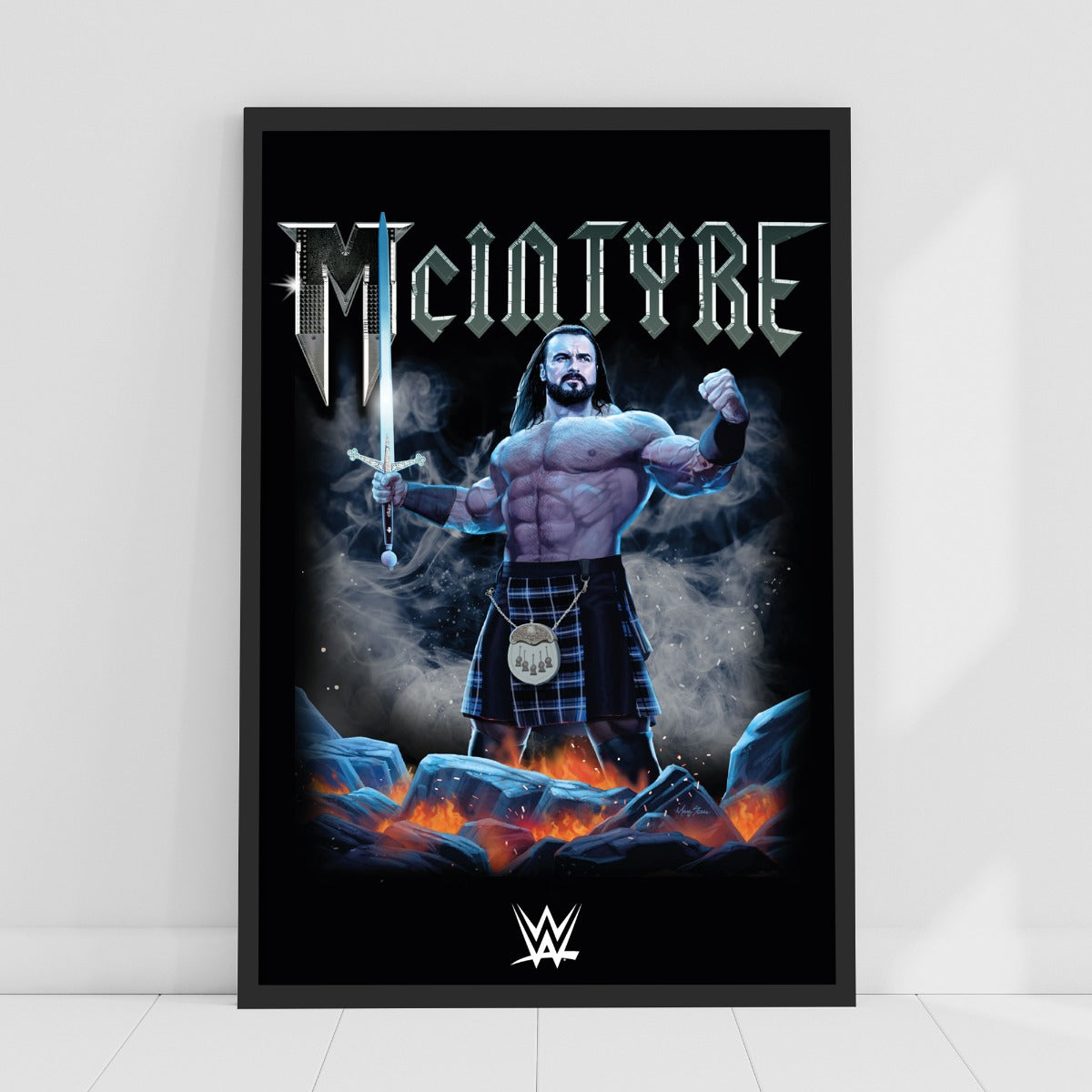 WWE Print - Drew McIntyre Sword Poster