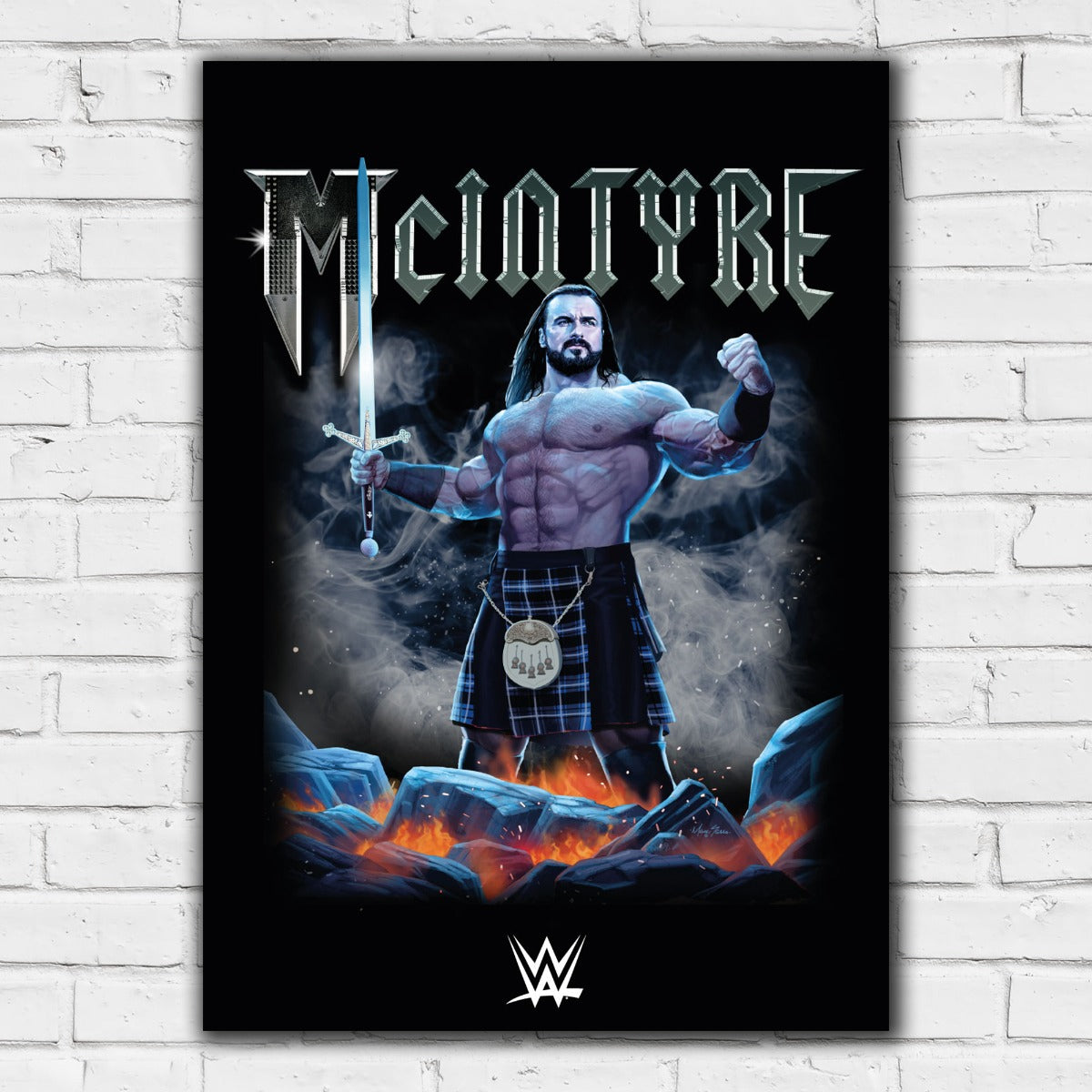 WWE Print - Drew McIntyre Sword Poster