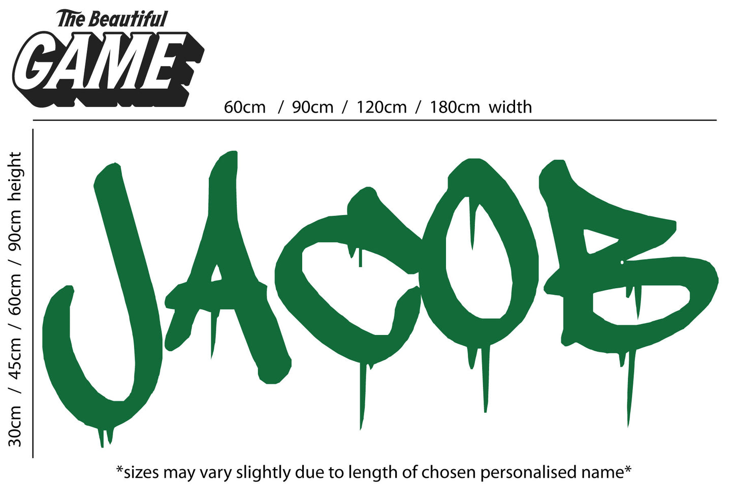 Dripping Graffiti Name Wall Sticker