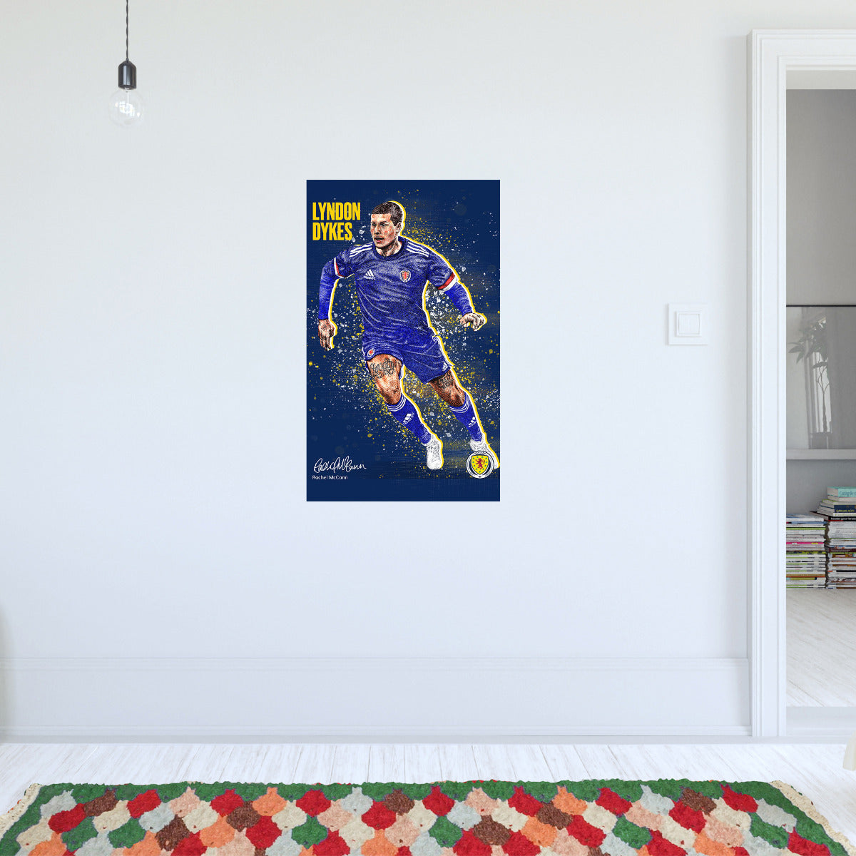 Scotland National Team - Lyndon Dykes Wall Sticker