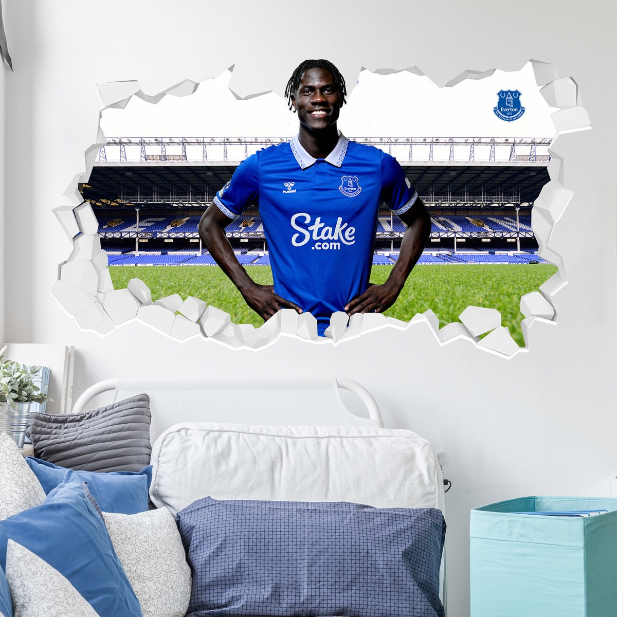 Everton Football Club - Onana 23/24 Broken Wall Sticker