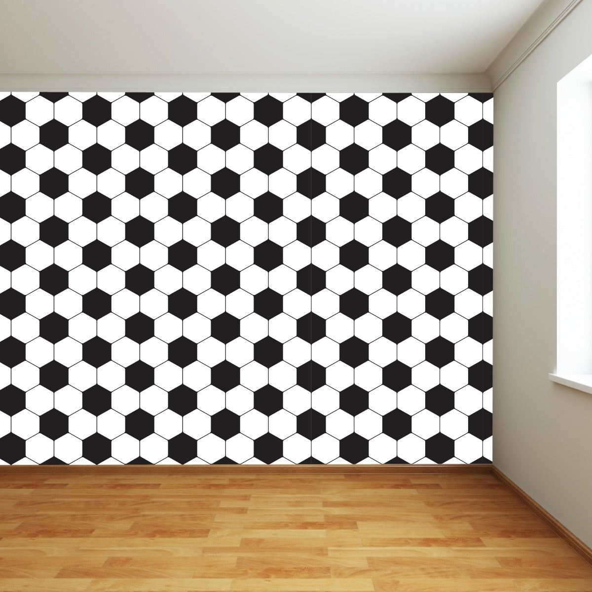 Football Wall Mural - Ball Pattern Full Wall Mural