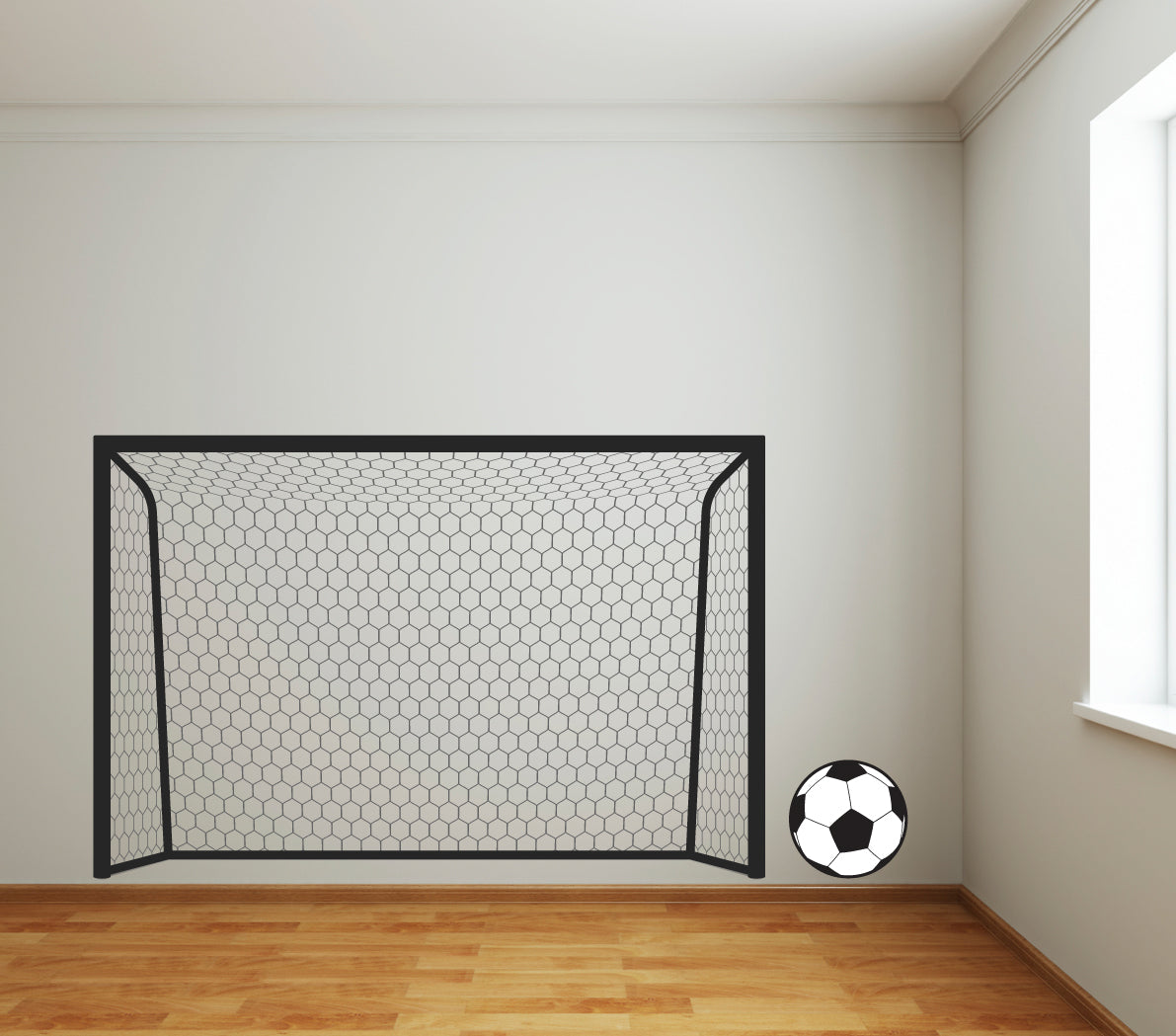 Football Black Net Wall Sticker