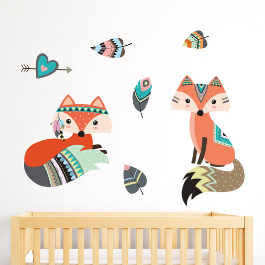 Native Wildlife Fox Wall Sticker
