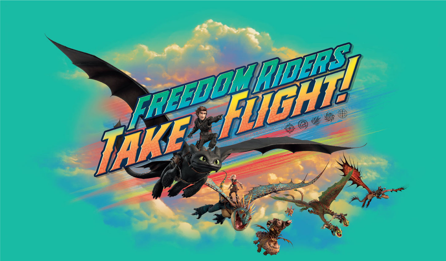 How To Train Your Dragon - Freedom Riders Take Flight Wall Sticker