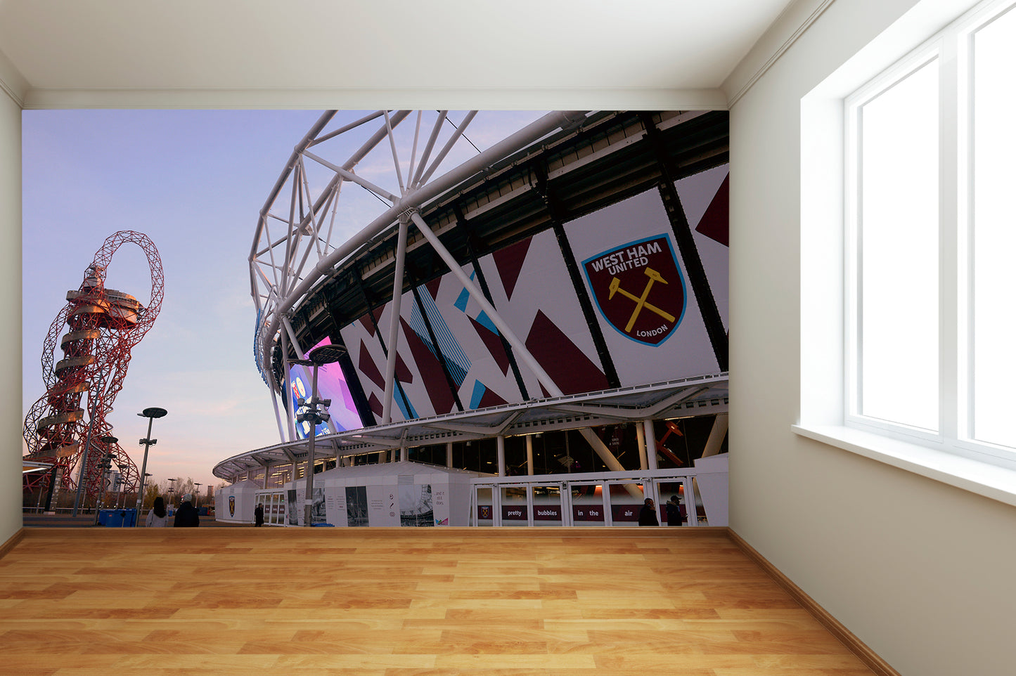 West Ham United FC - London Stadium Full Wall Mural Outside Stadium