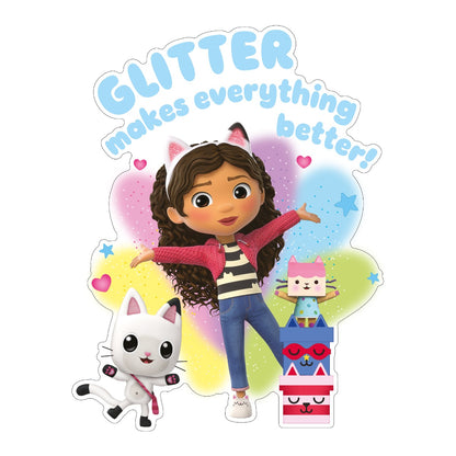 Gabby's Dollhouse Wall Sticker - Gabby and Friends Glitter Graphic