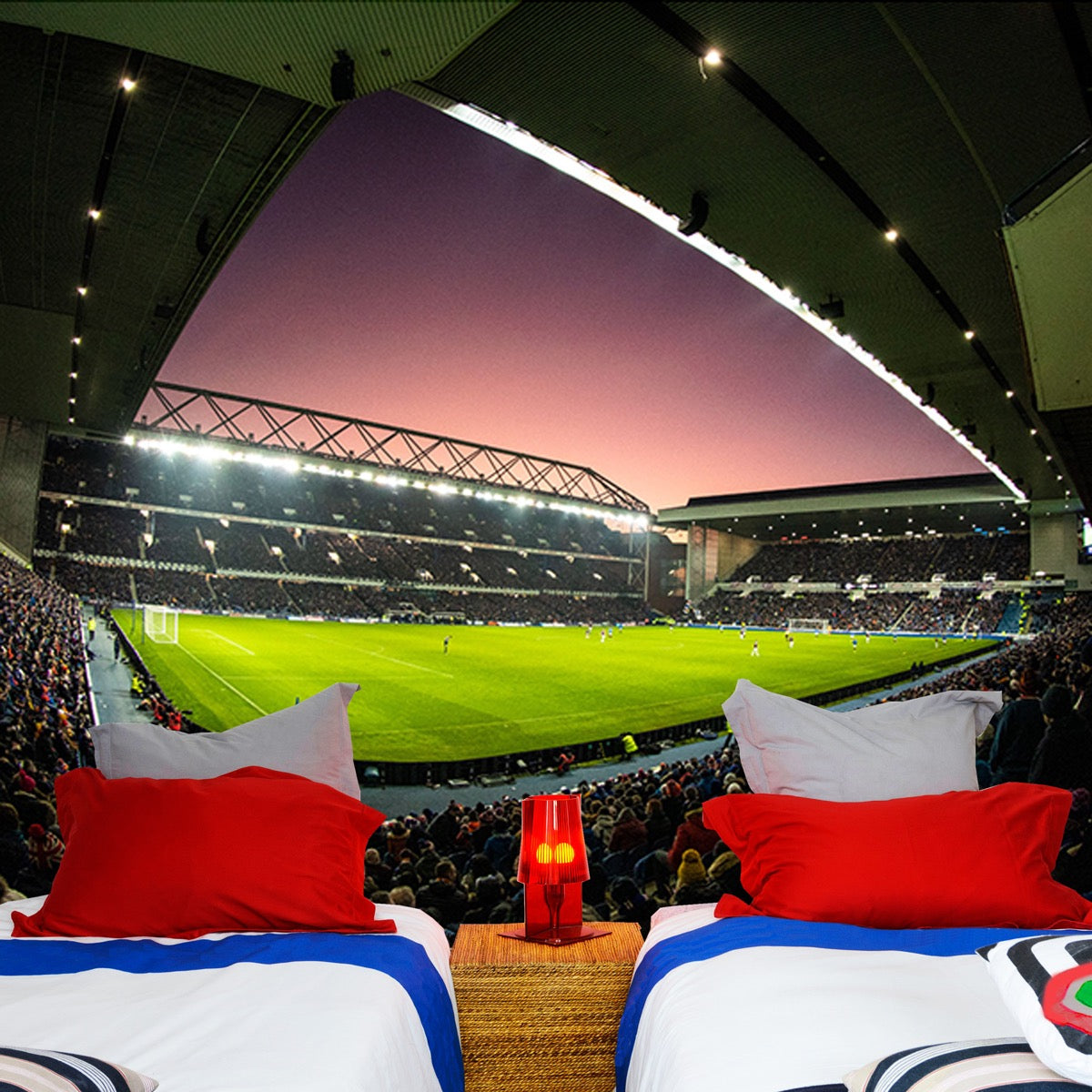 Rangers F.C - Night Time Match Stadium Full Wall Mural