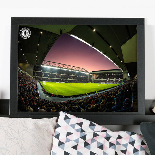 Rangers F.C - Night Time Match Stadium Print