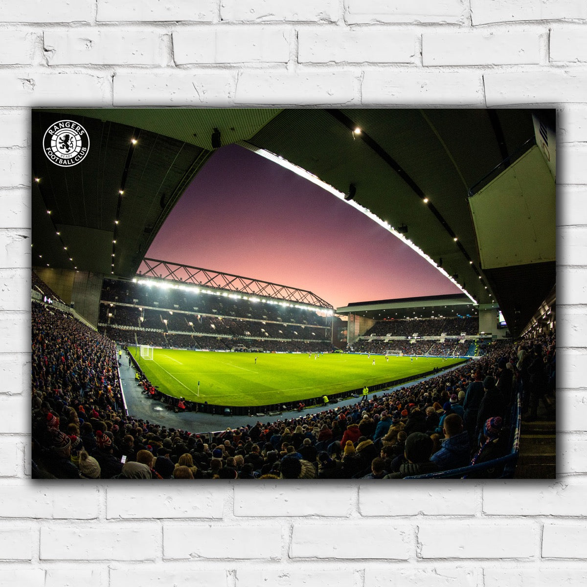 Rangers F.C - Night Time Match Stadium Print