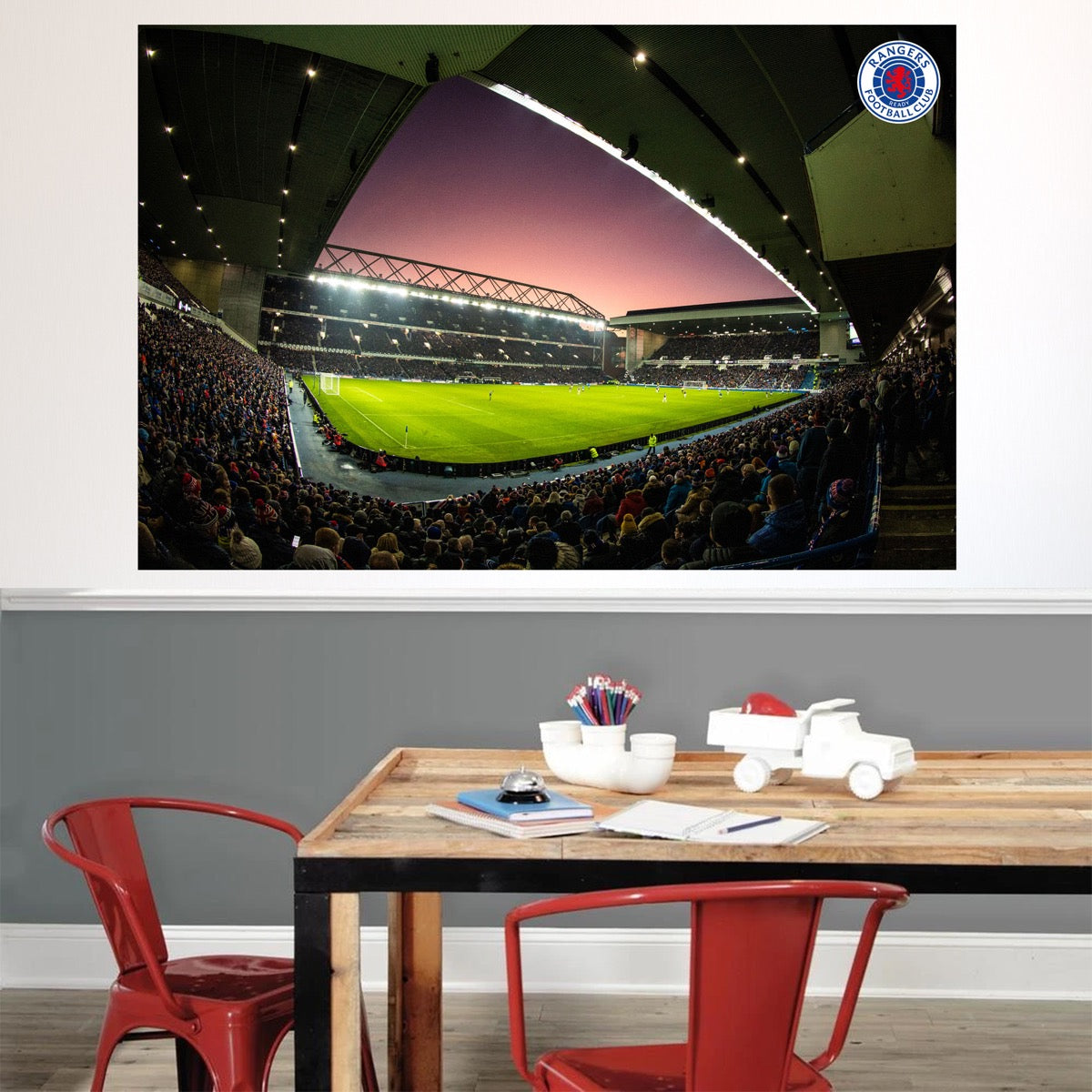 Rangers F.C - Night Time Match Stadium Wall Sticker