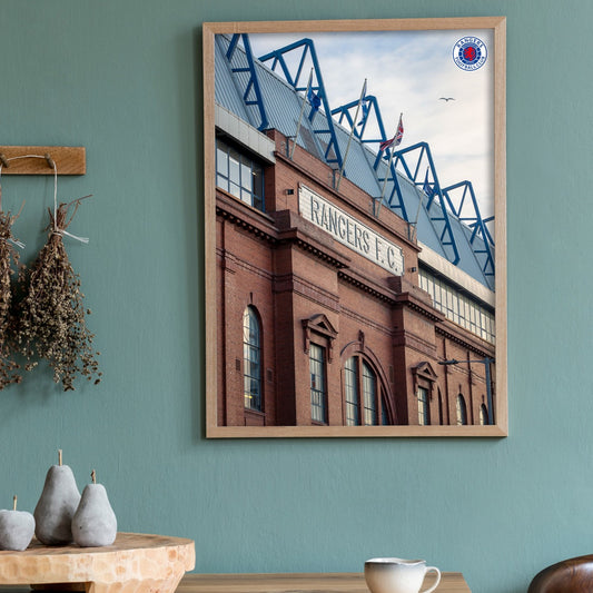 Rangers F.C - Outside Stadium Flags Print
