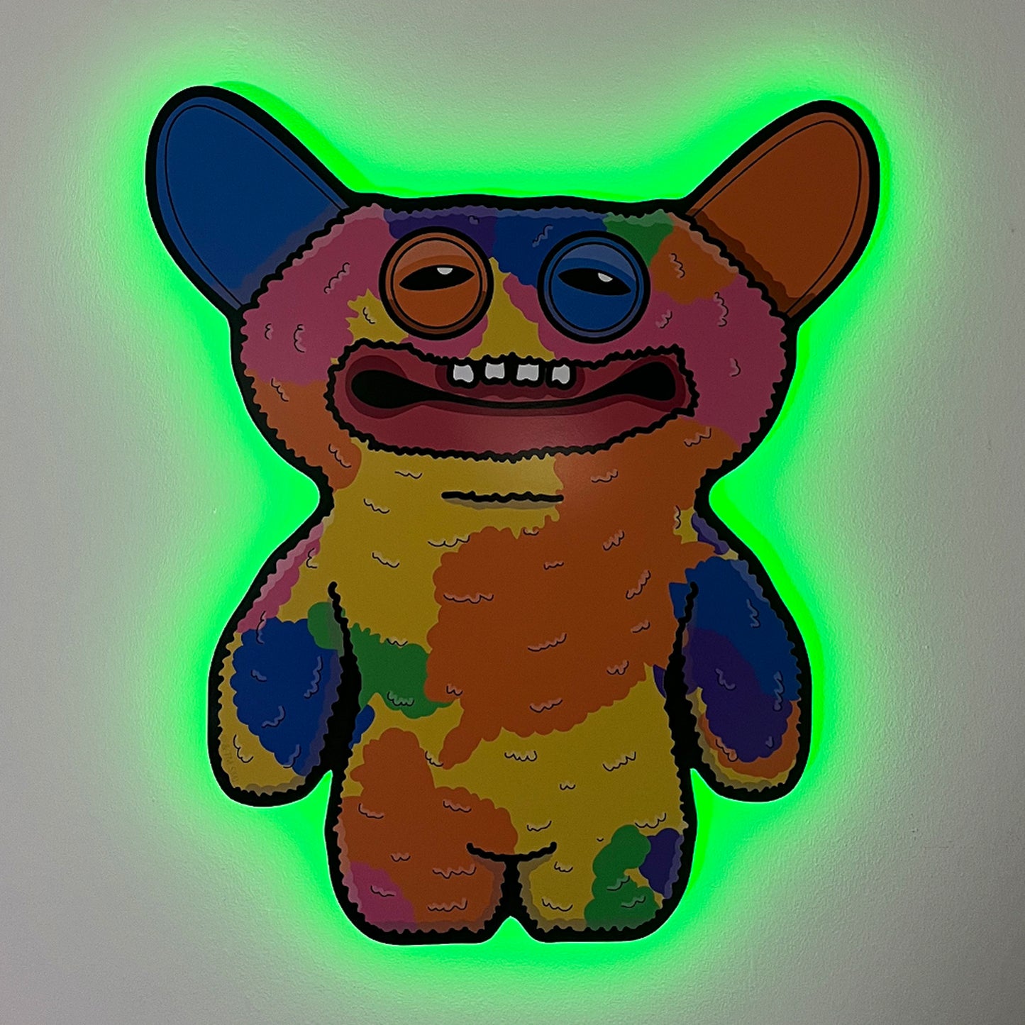 Fuggler Grin Grin Multicolour LED Backlit Wallpop