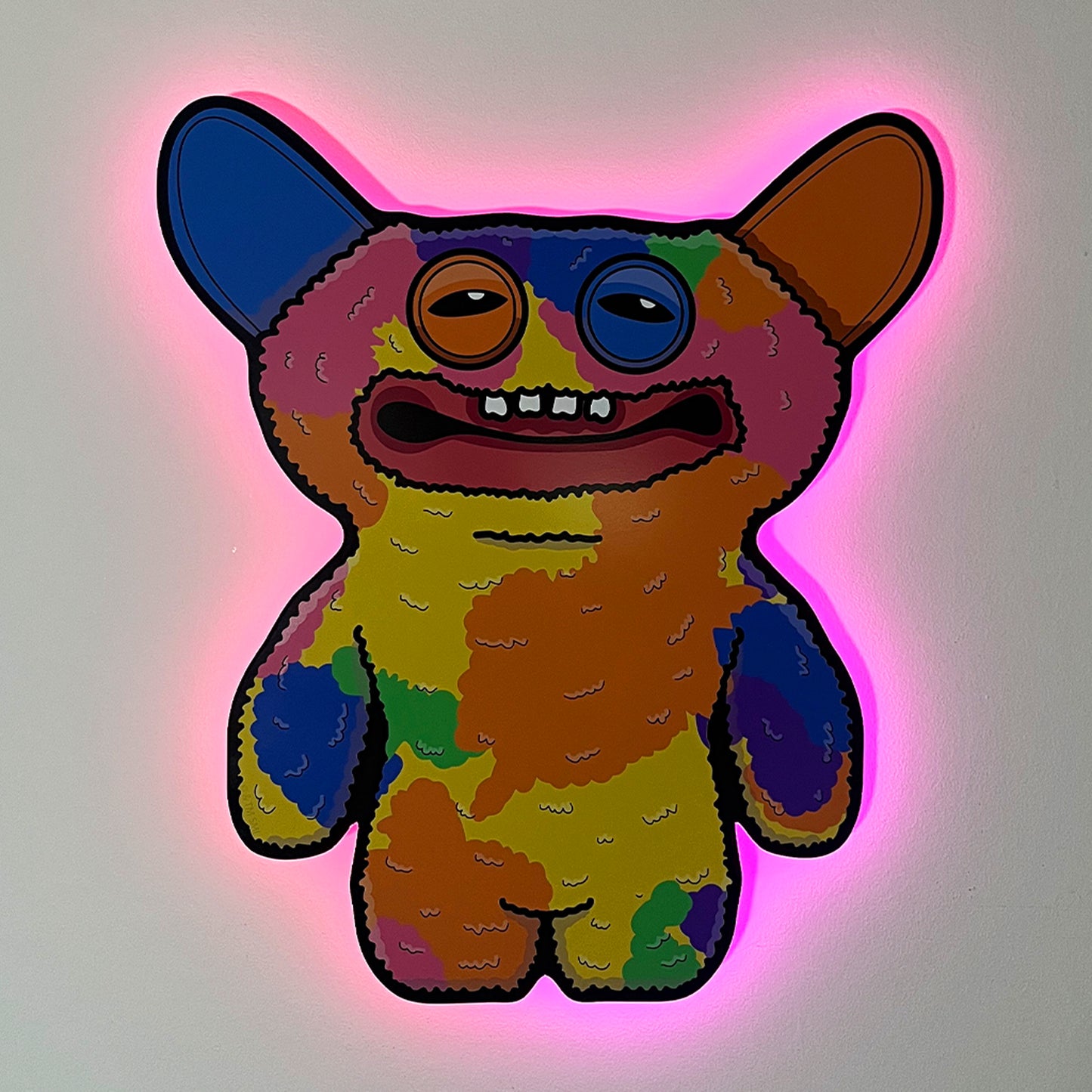 Fuggler Grin Grin Multicolour LED Backlit Wallpop