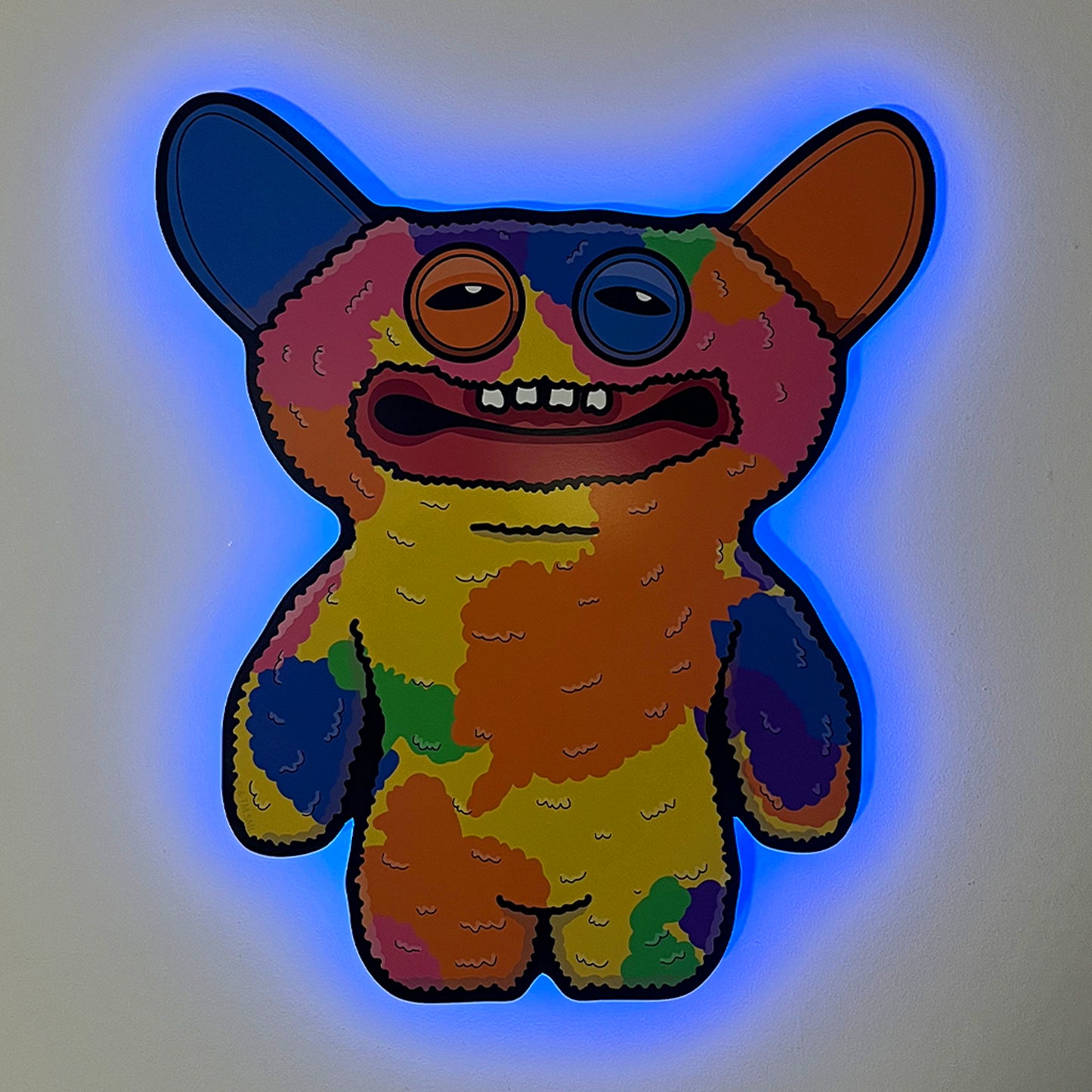 Fuggler Grin Grin Multicolour LED Backlit Wallpop