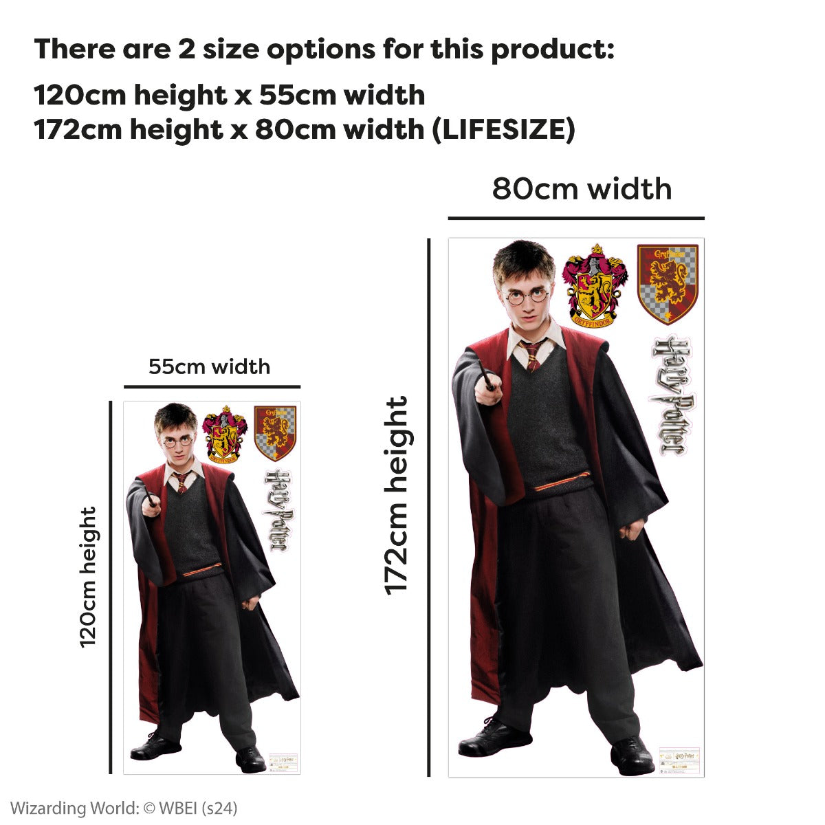 HARRY POTTER Wall Sticker - Harry Potter 5th Year Cut Out Wall Decal Wizarding World Art