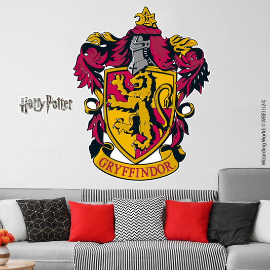HARRY POTTER Wall Sticker - Gryffindor Crest Wall Decal Wizarding World Art