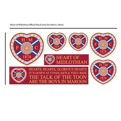 Hearts Football Club - Tynecastle Park Stadium + Wall Sticker Set
