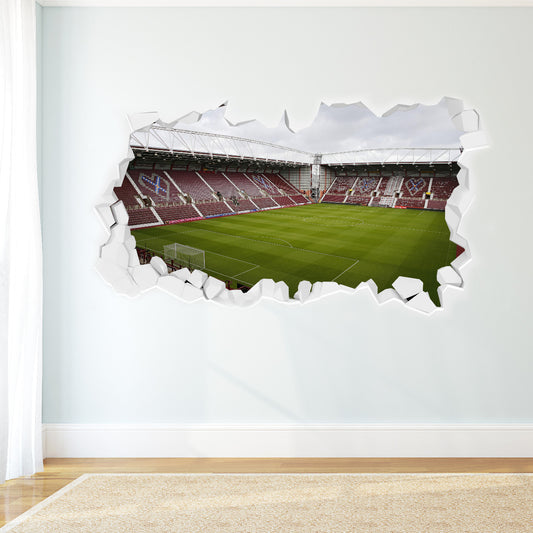 Hearts Smashed Tynecastle Park Wall Mural