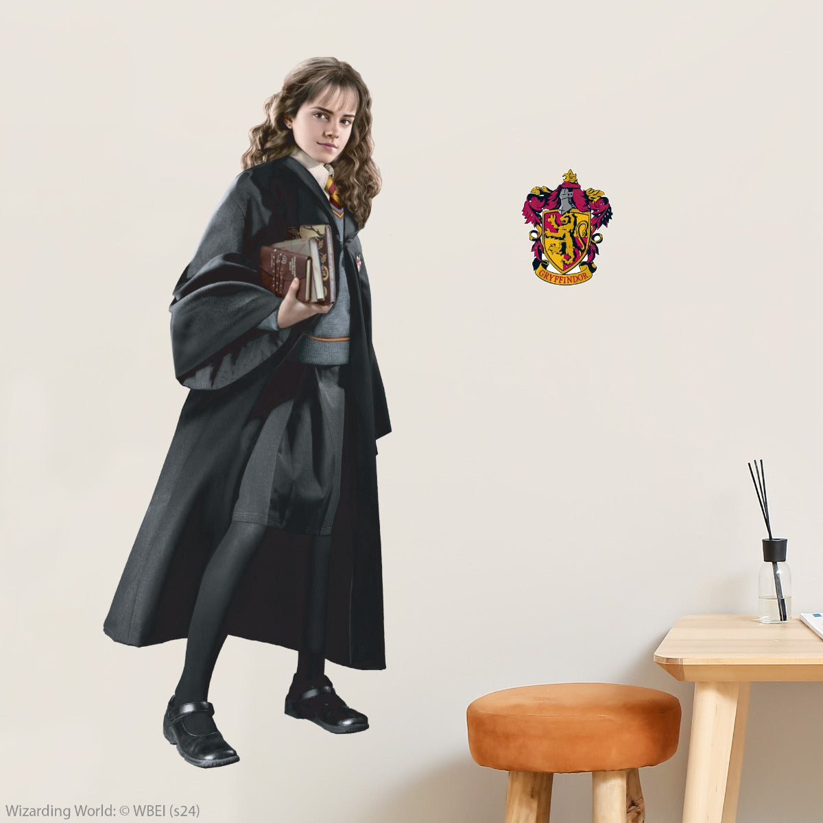 HARRY POTTER Wall Sticker - Hermione Granger 2nd Year Cut Out Wall Decal Wizarding World Art