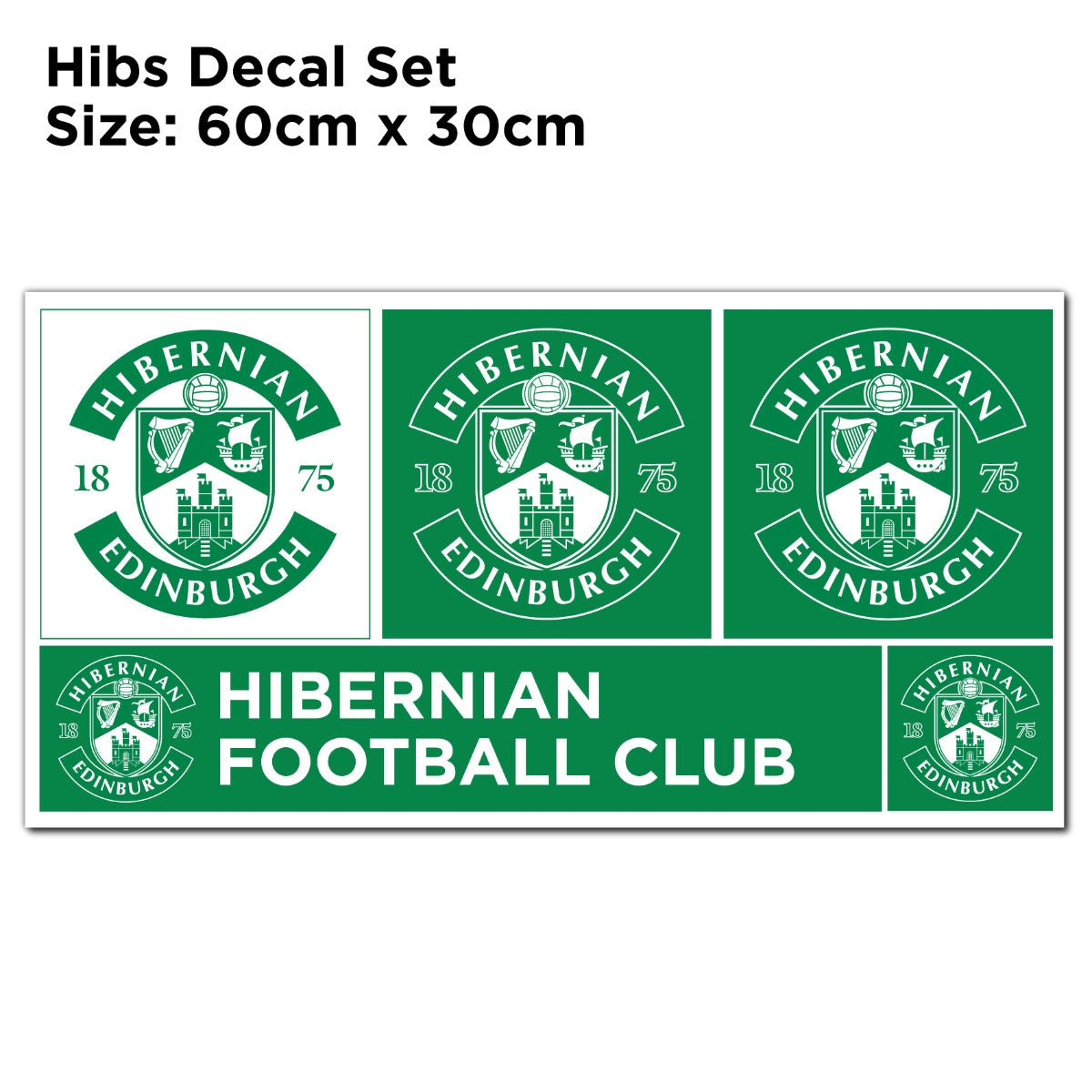 Hibernian F.C. White Crest Wall Sticker