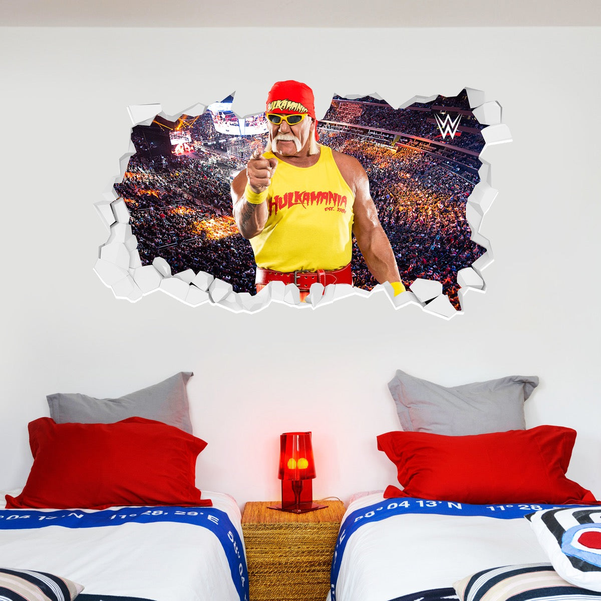 WWE - Hulk Hogan Broken Wall Sticker