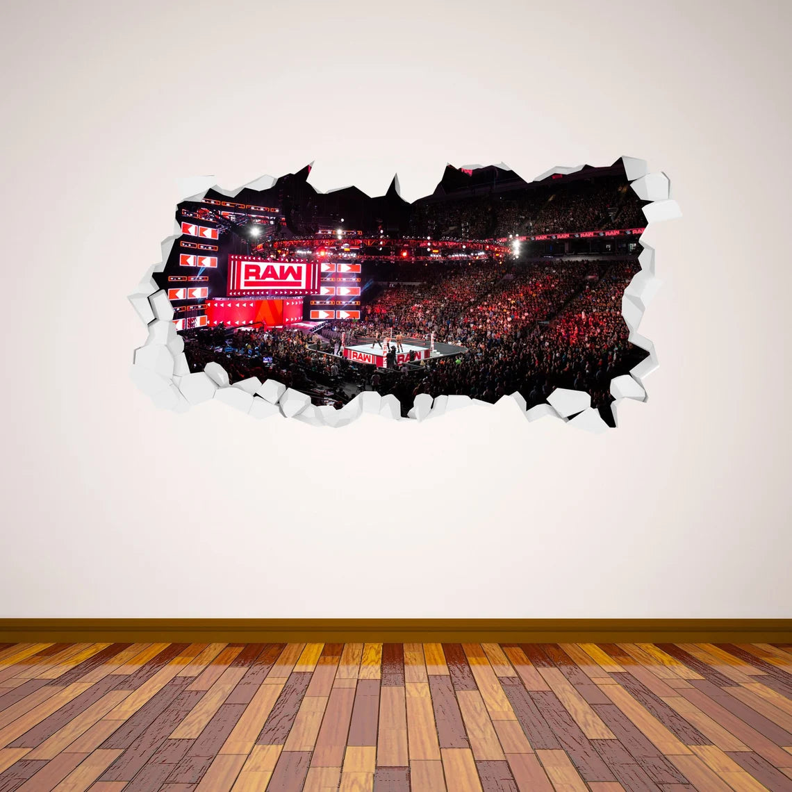 WWE - RAW Broken Wall Sticker
