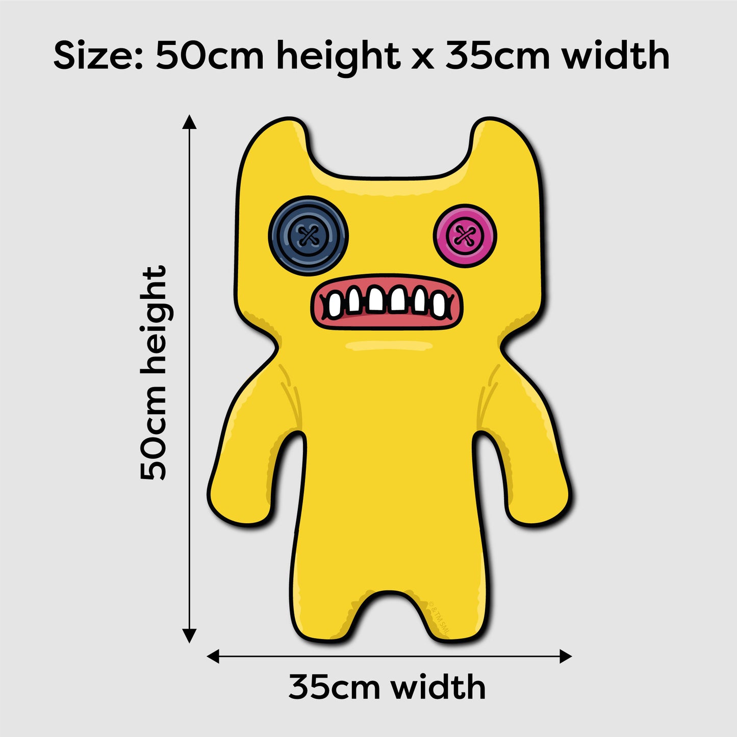 Fuggler Yellow Indecisive Monster LED Backlit Wallpop