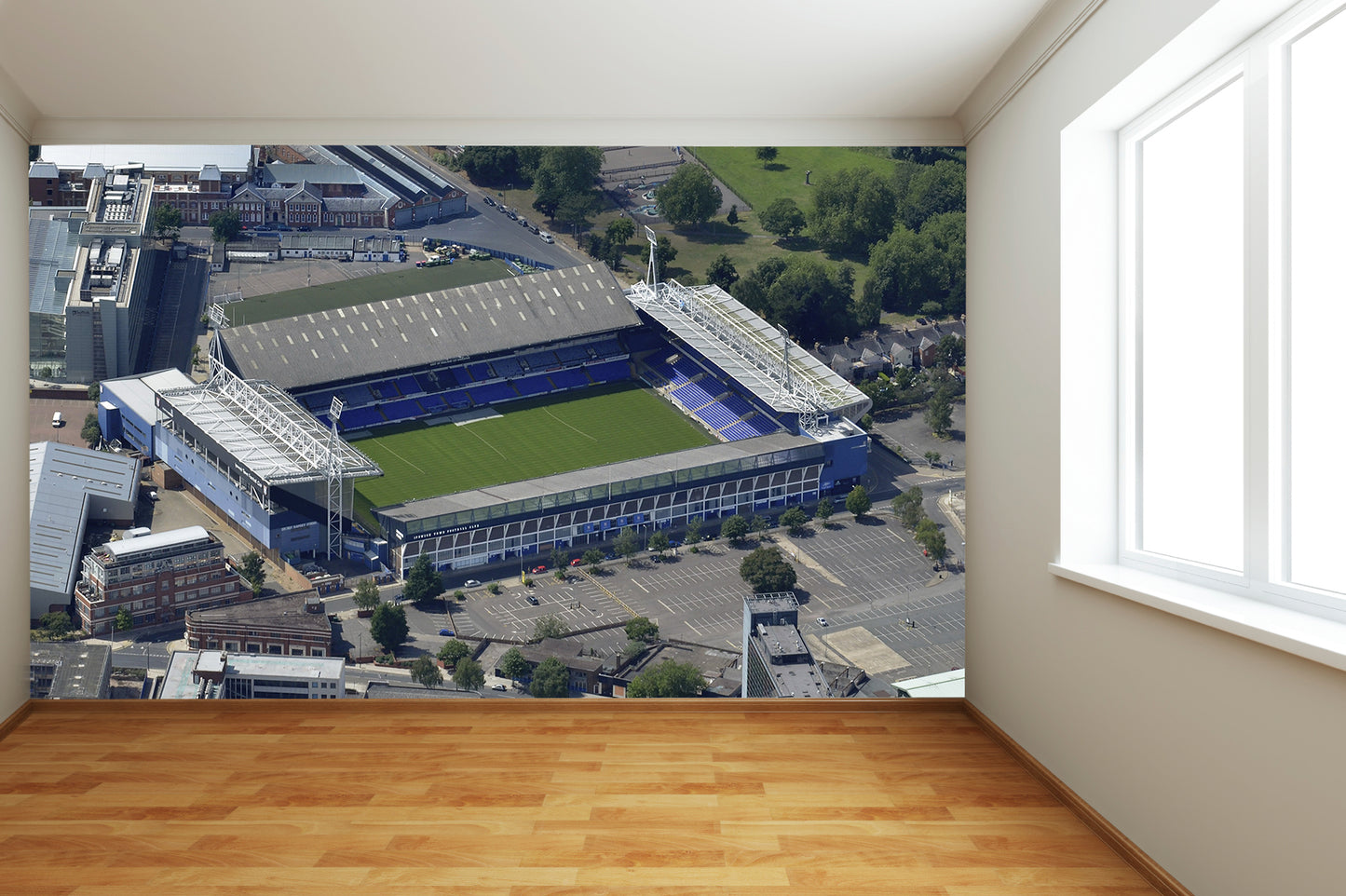 Ipswich Town FC - Portman Road Stadium Full Wall Mural Aerial Image
