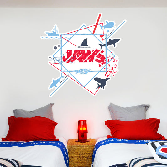 Jaws Wall Sticker Splatter Graphic