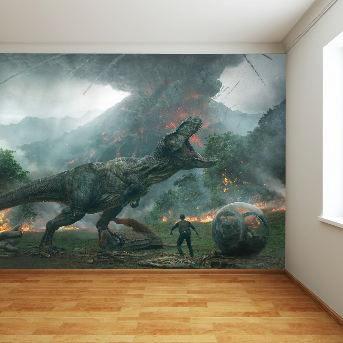 Jurassic World : Fallen Kingdom T-Rex Dinosaur Full Wall Mural