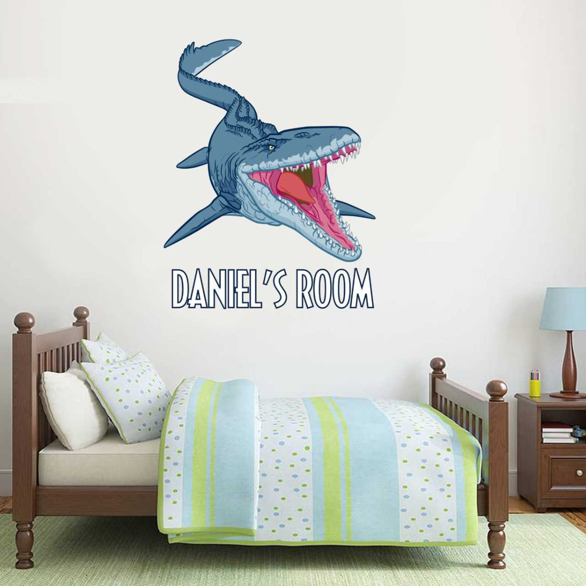 Jurassic World Fallen Kingdom Mosasaurus Dinosaur Personalised Wall Sticker