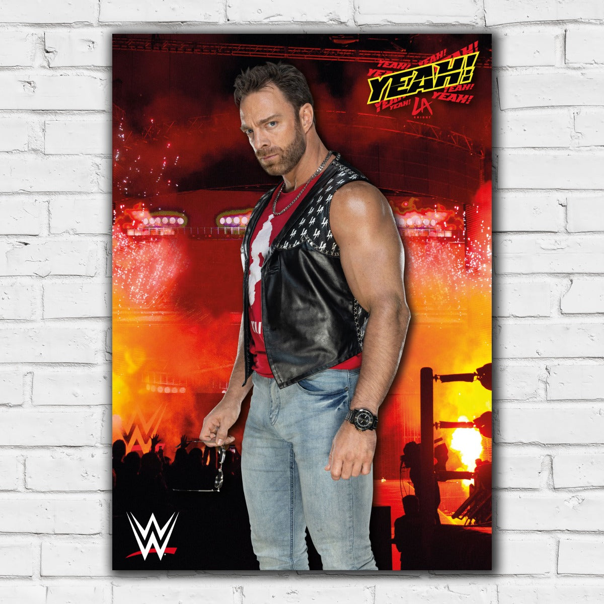 WWE Print - LA Knight Crowd Poster