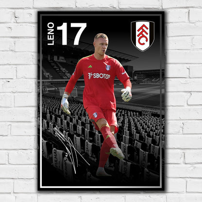 Fulham FC Print - Leno 23/24 Player Poster