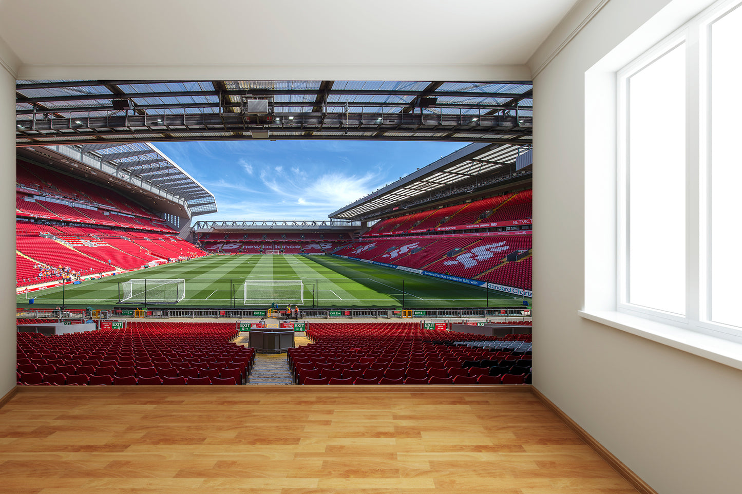 Liverpool FC Anfield Stadium Full Wall Mural - View From The Kop Image