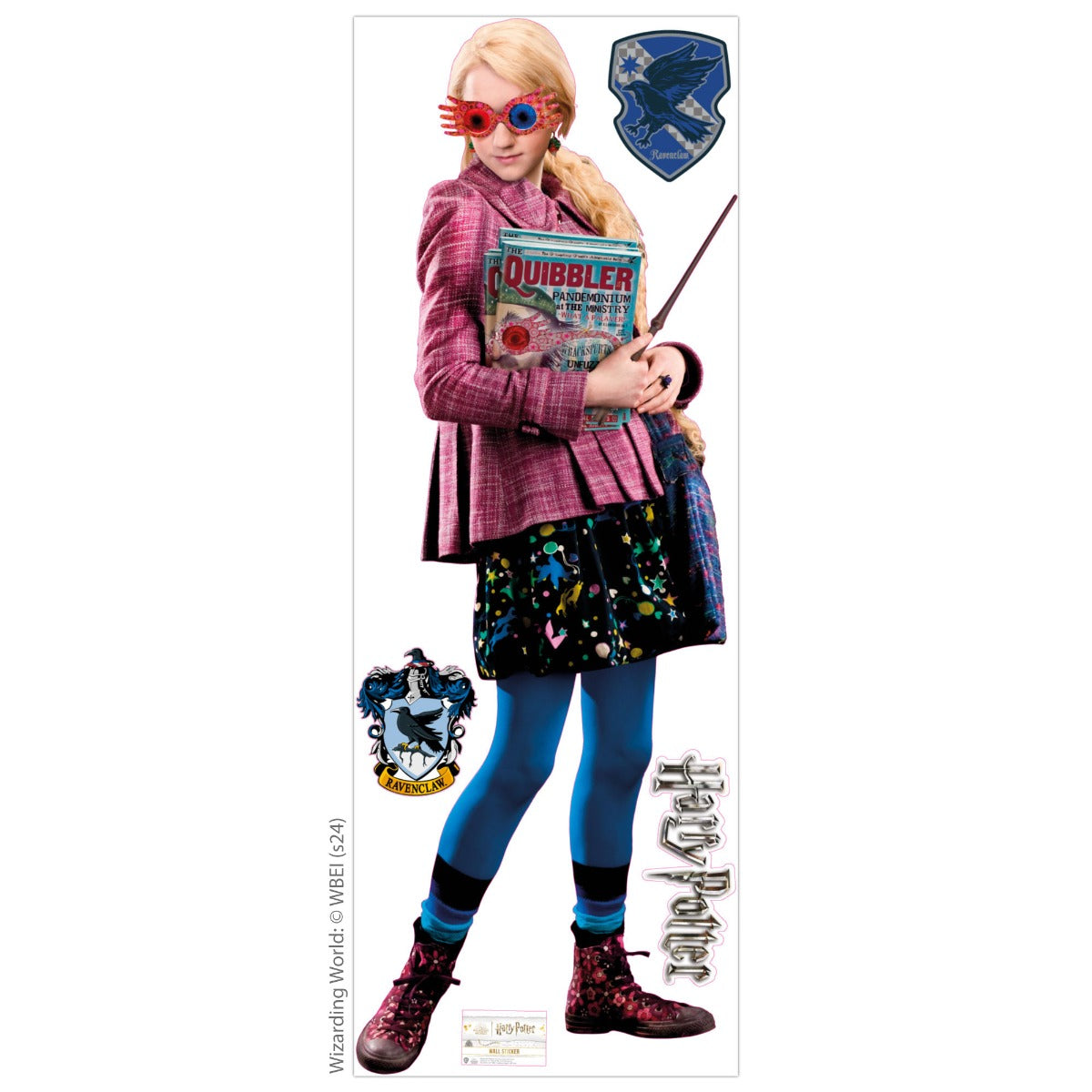HARRY POTTER Wall Sticker - Luna Lovegood Cut Out Wall Decal Wizarding World Art