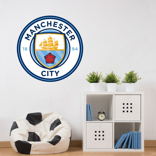 Manchester City Football Club - Badge Wall Sticker