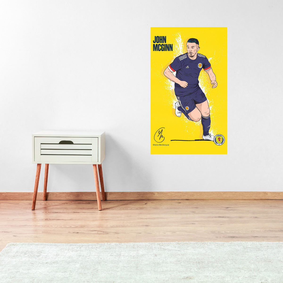 Scotland National Team - John McGinn Wall Sticker