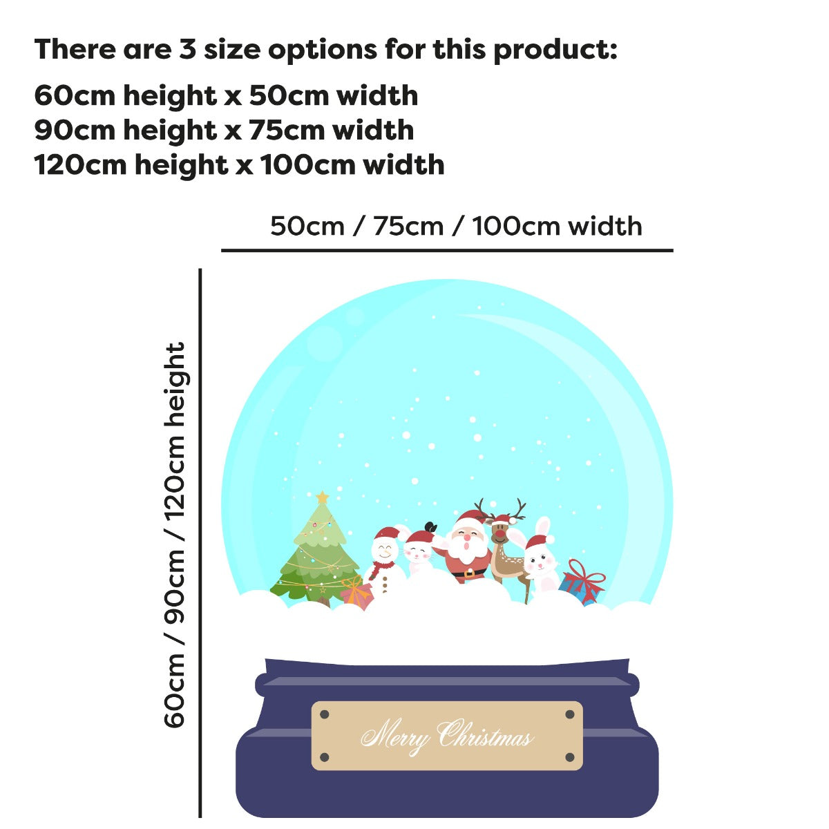 Merry Christmas Snow Globe