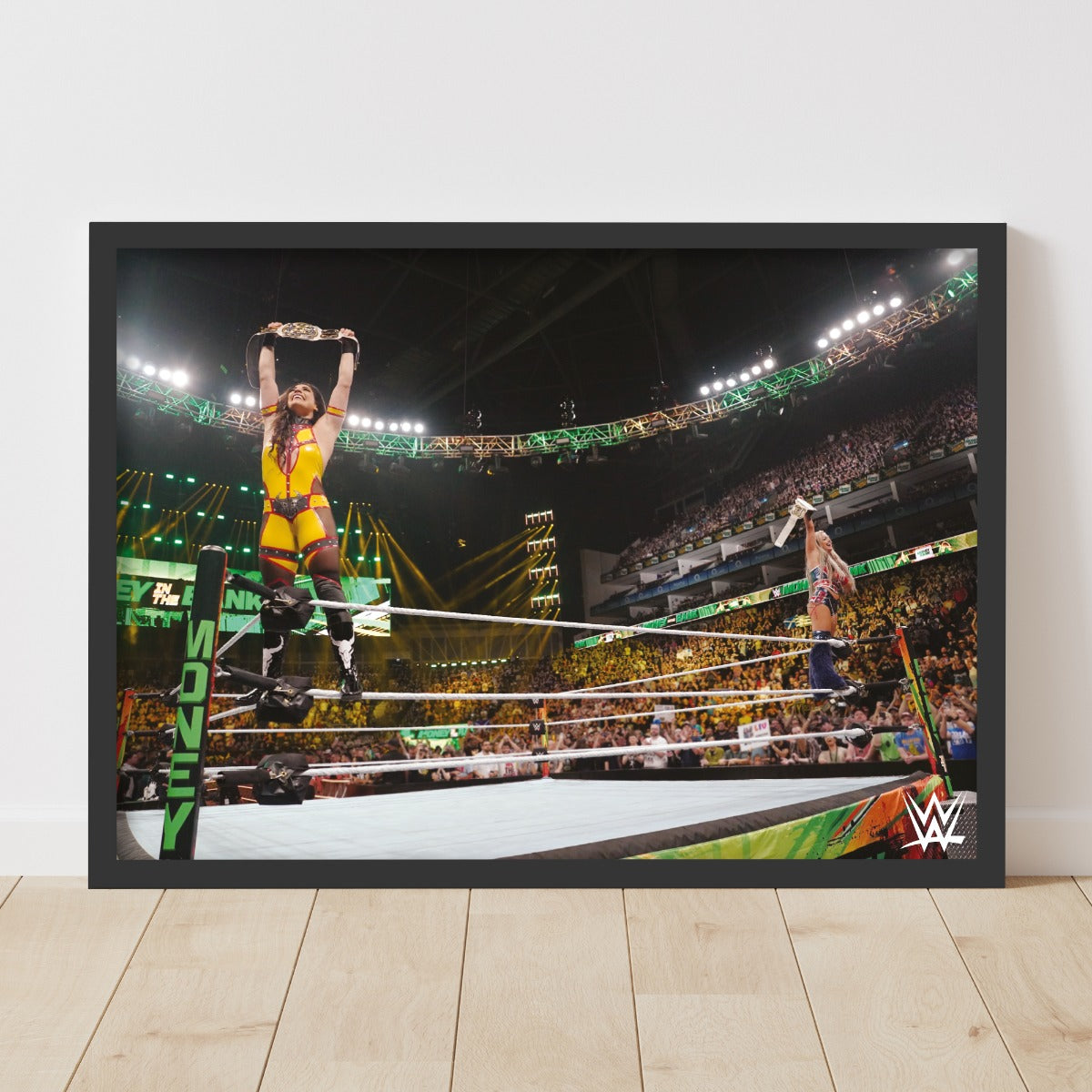 WWE Print - MITB Liv Morgan and Raquel Rodriguez Win Poster