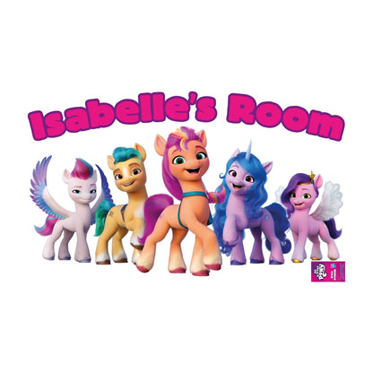 My Little Pony Wall Sticker - A New Generation Group Personalised Name
