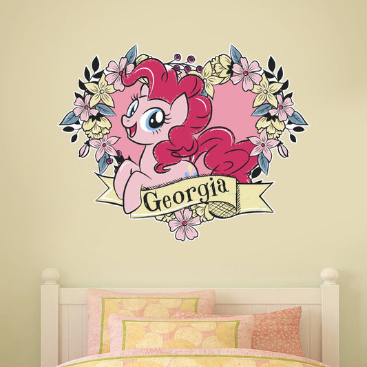 My Little Pony Fairy Forest Flower Heart Personalised Wall Sticker