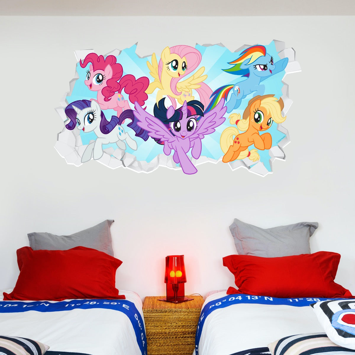 My Little Pony Group Broken Wall Sticker