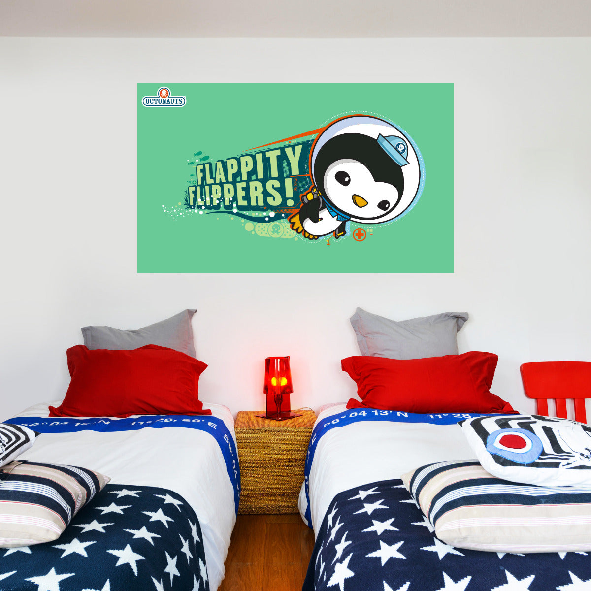 Octonauts Peso Penguin Diving Wall Sticker