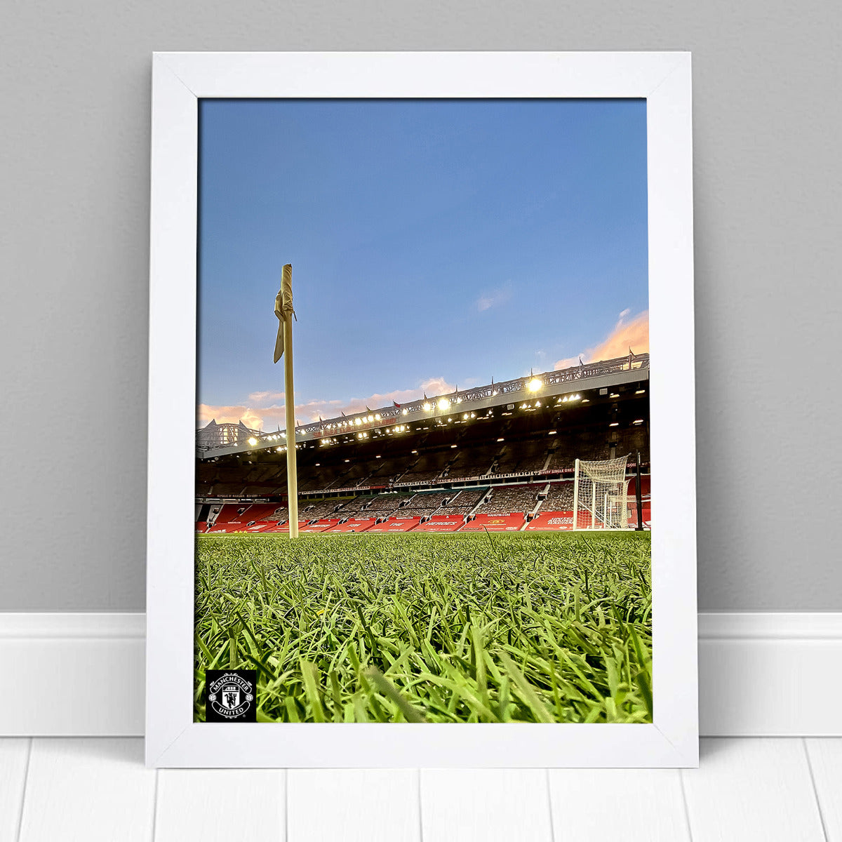 Manchester United Print - Old Trafford Pitchside Shot Design