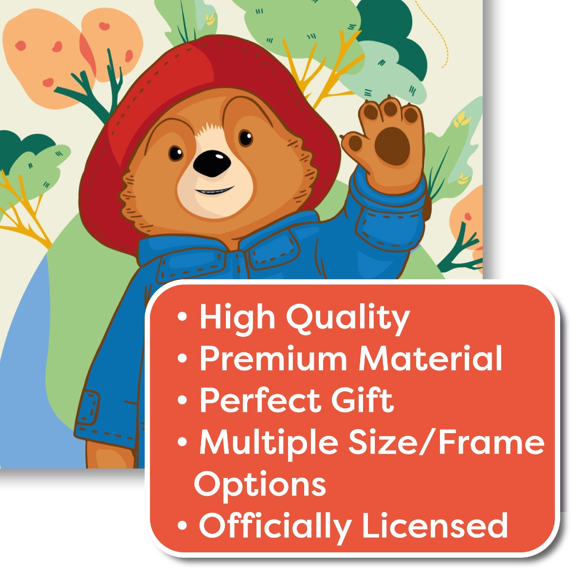 Paddington Bear TV Print- Be Kind to Our Planet Wall Art