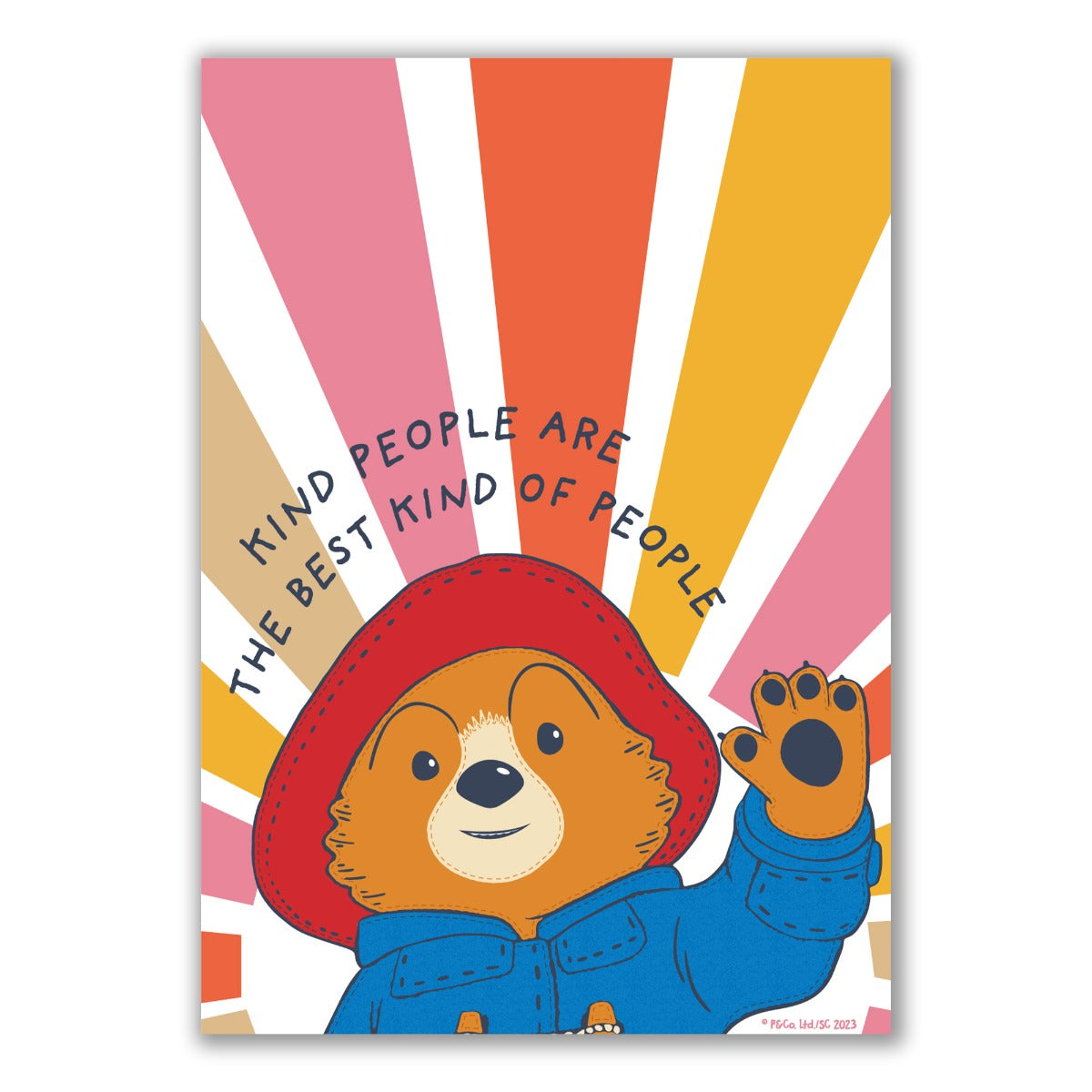Paddington Bear TV Print- Kind People Quote Wall Art