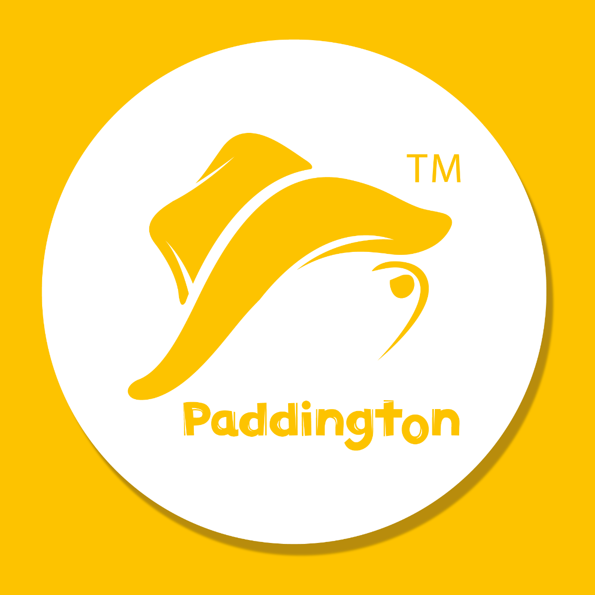 Paddington Bear TV Print- Letter and Name Blue Wall Art